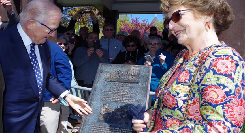 Unveilling Plaque, May 14, 2014