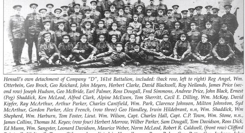 161st Battalion - D Company - Hensall