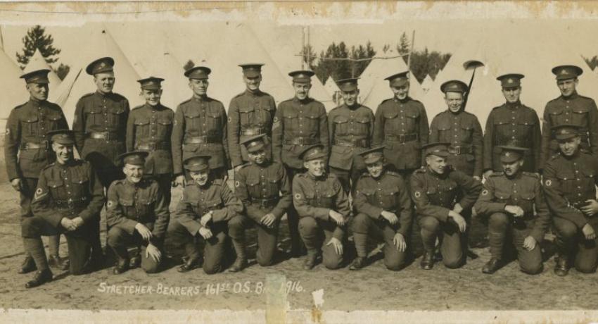Stretcher Bearers - courtesy of Huron County Museum