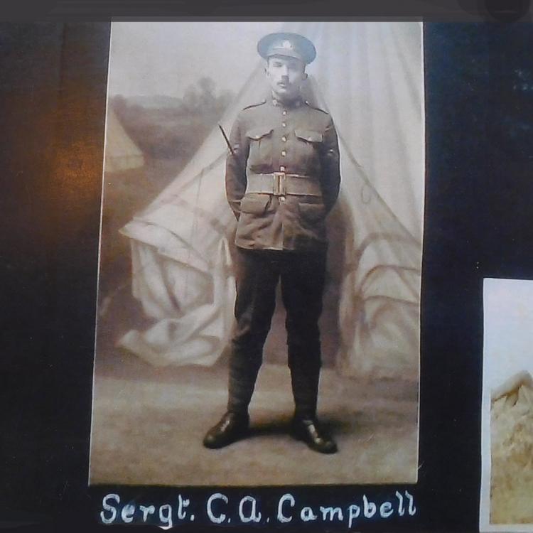 Campbell in uniform