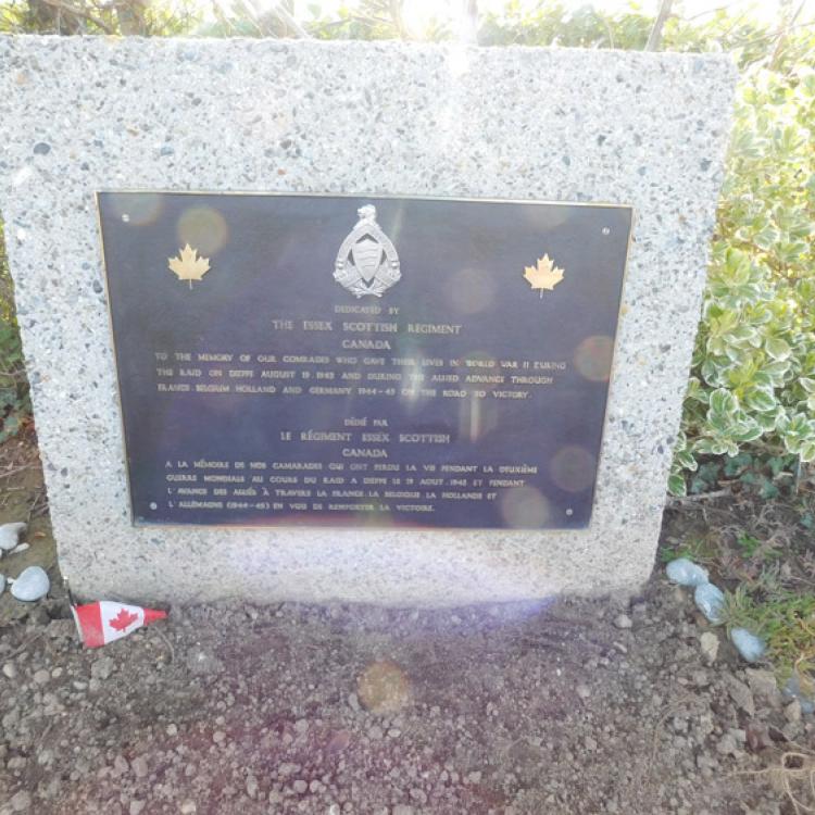 Dieppe Memorial to the Essex Scottish Regiment